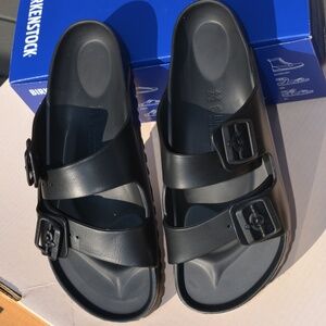 Birkenstock Arizona Black EVA Women's Sz 11 Men's Size 9 Wide Width NWT